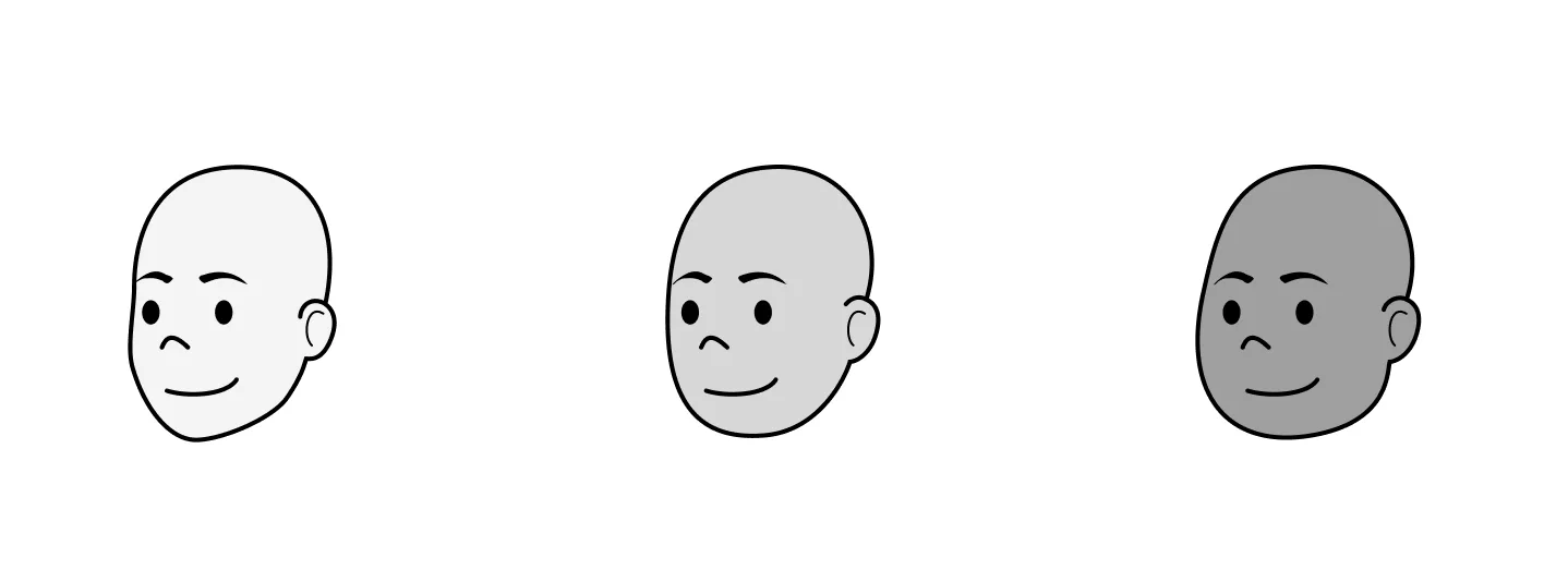 Three base heads